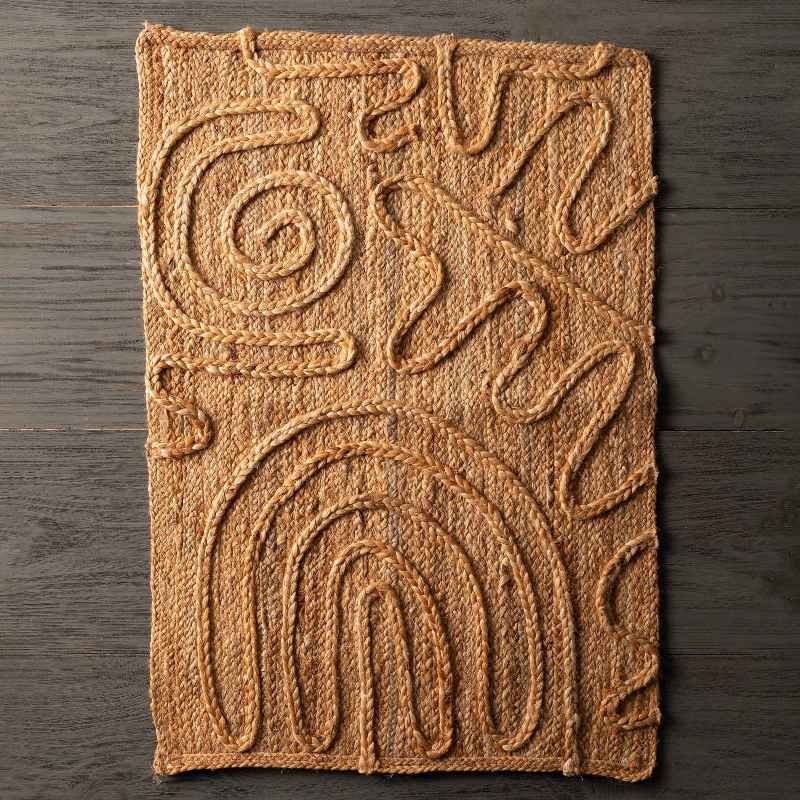 Woven Scatter Rug - Jute